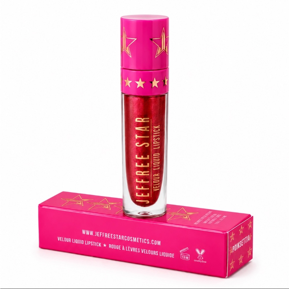 💄JEFFREE STAR💄Velour Liquid Lipstick - Poinsettia NIB 💥🆕💥